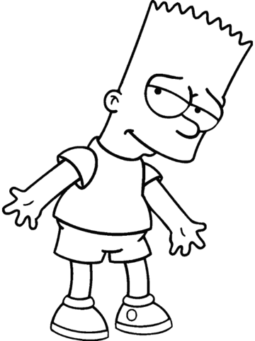 Bart Simpson  Coloring page