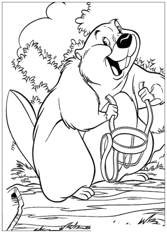 Beaver  Coloring page