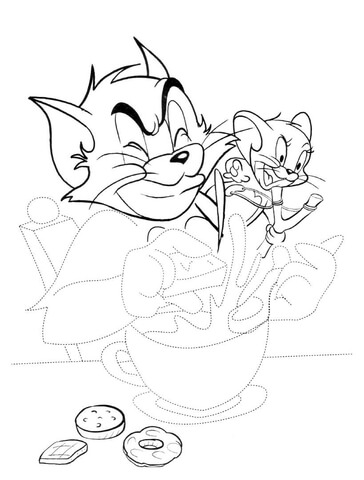 Cooking Breakfast  Coloring page