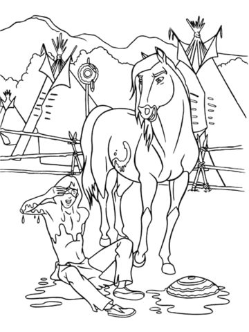 Little Creek in the Dirt Coloring page