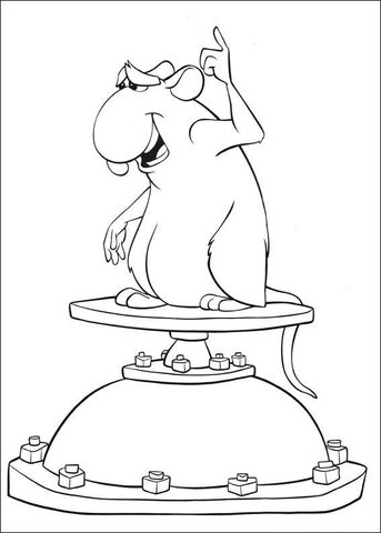 Django Is Hungry  Coloring page