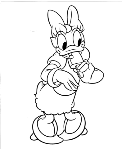 Donald Duck's Girlfriend  Coloring page