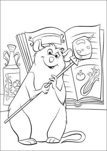 Emile With Big Potato Coloring page