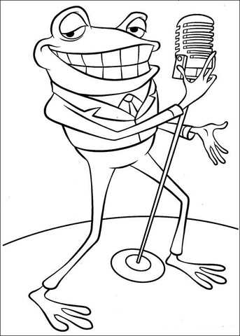 Frankie the Frog  Coloring page