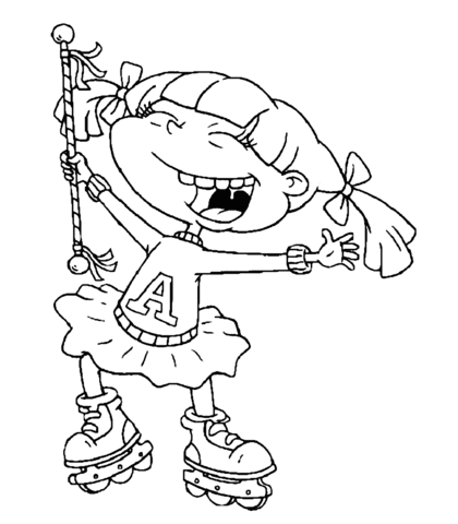 Happy Angelica  Coloring page