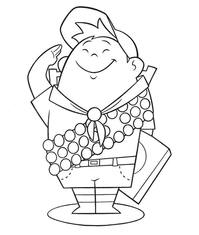 Russell, 8-year old Wilderness Explorer Coloring page