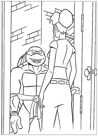 April Coloring page