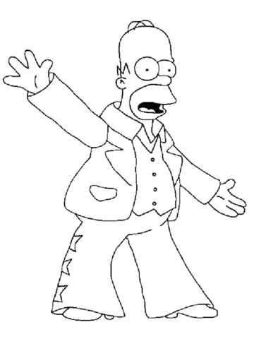 Homer Simpson  Coloring page