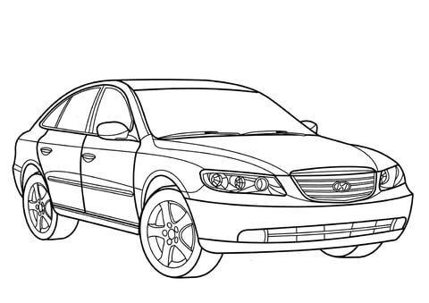 Hyundai Grandeur  Coloring page