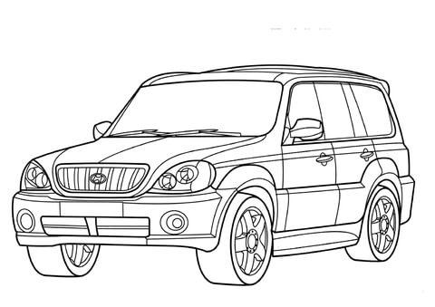 Hyundai Terracan  Coloring page