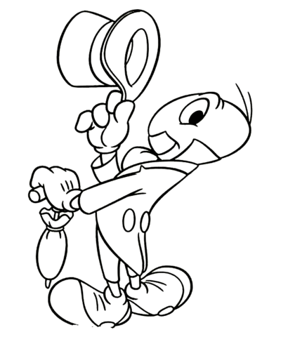 Jiminy Cricket  Coloring page