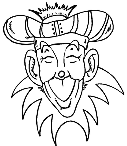 King Of Mardi Gras Festival  Coloring page