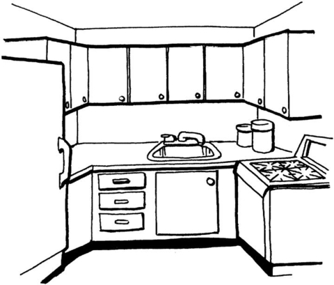 Kitchen  Coloring page