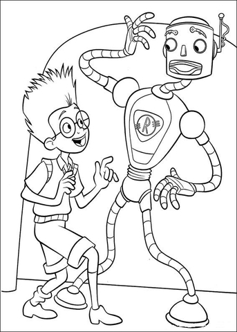 Lewis and Carl  Coloring page