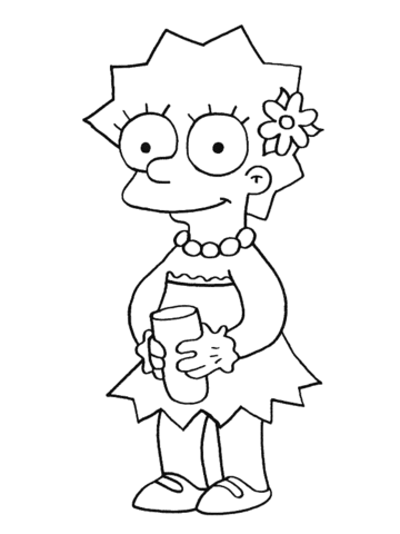 Lisa Simpson  Coloring page