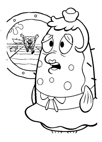 Lonely Patrick  Coloring page