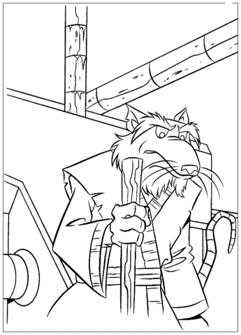 Master Splinter  Coloring page