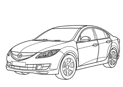 Mazda 6 Sedan  Coloring page