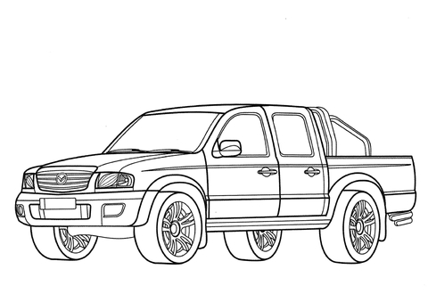 Mazda B-2500 Coloring page