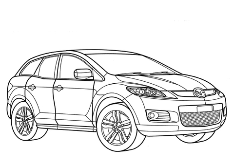 Mazda CX-7  Coloring page