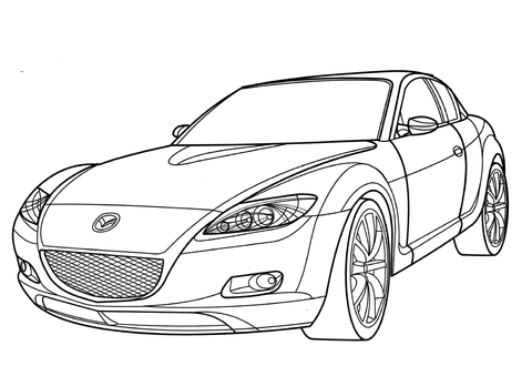 Mazda RX-8 Coloring page