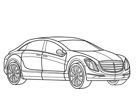 Mercedes E700  Coloring page