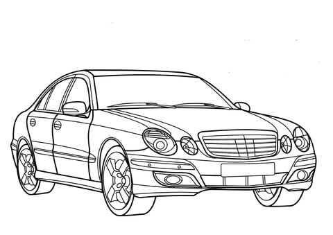 Mercedes E Class  Coloring page