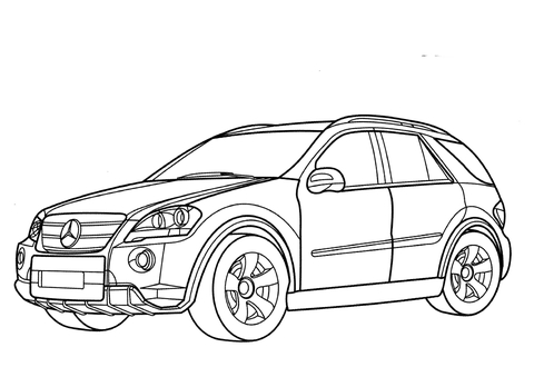 Mercedes Ml Class  Coloring page