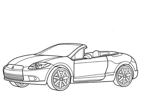 Mitsubishi Eclipse Spyder GT Coloring page