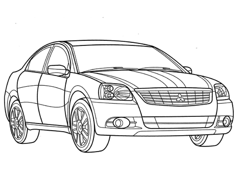 Mitsubishi Galant  Coloring page