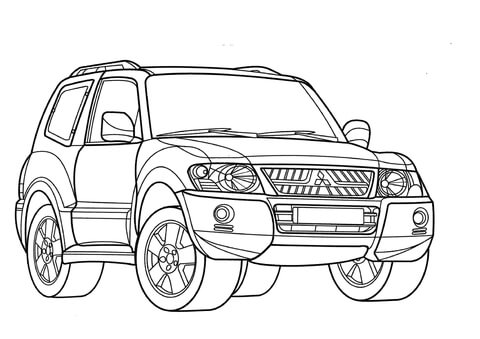 Mitsubishi Montero  Coloring page