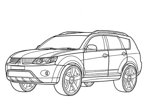 Mitsubishi Outlander  Coloring page