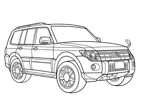 Mitsubishi Pajero  Coloring page