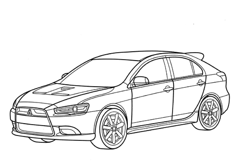 Mitsubishi Lancer Sportback Coloring page