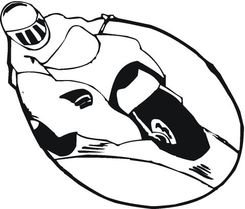 Motor Racing  Coloring page