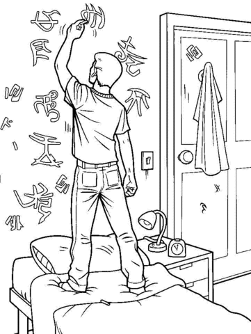 Mysterious Signs  Coloring page