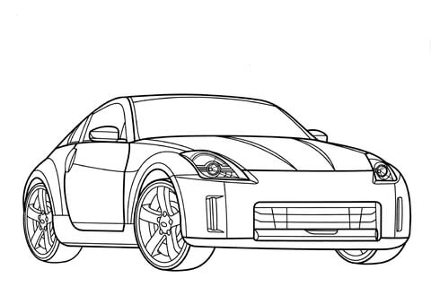 Nissan 350z  Coloring page