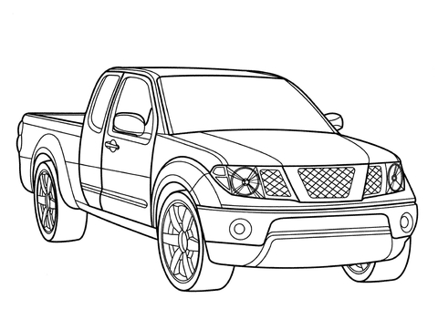 Nissan Frontier  Coloring page