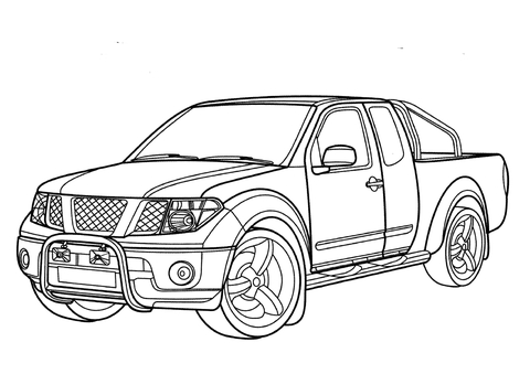 Nissan Navara  Coloring page