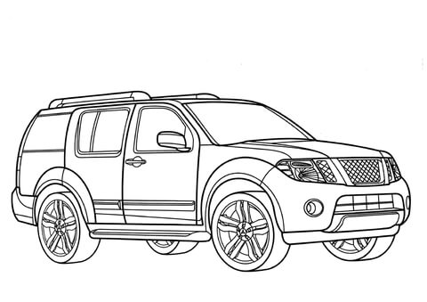 Nissan Pathfinder  Coloring page