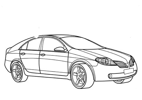 Nissan Primera  Coloring page