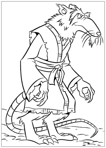 Old Splinter  Coloring page