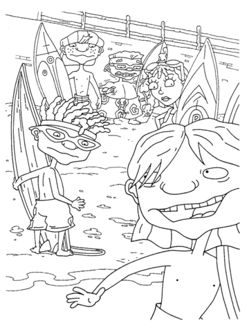 Ponies On The Beach  Coloring page