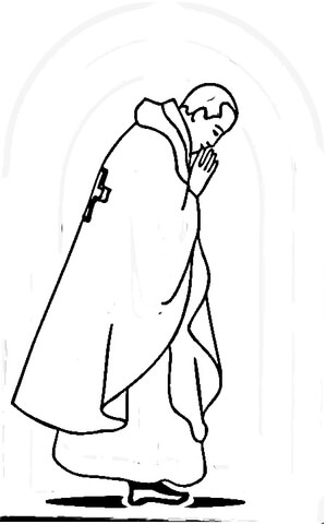 Pope Of Vatican  Coloring page