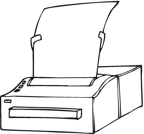 Printer  Coloring page