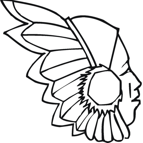 Indian Headdress Coloring page