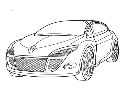 Renault Megane  Coloring page