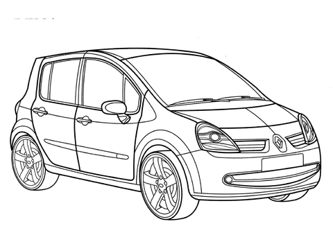 Renault Modua  Coloring page