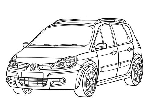 Renault Scenic  Coloring page