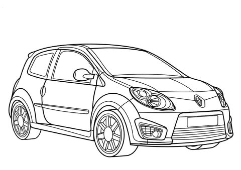 Renault Twingo Rs  Coloring page